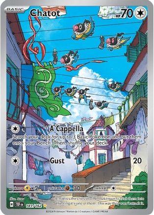 Chatot 181/162 - Holofoil SV05 Temporal Forces - Illustration Rare