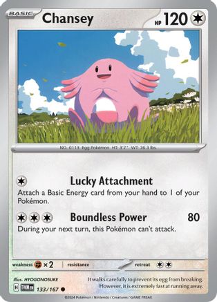 Chansey 133/167 SV06 Twilight Masquerade - Common