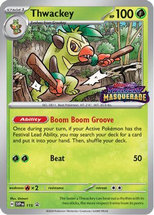 Thwackey 115 - Holofoil SV Scarlet & Violet Promo Cards - Promo