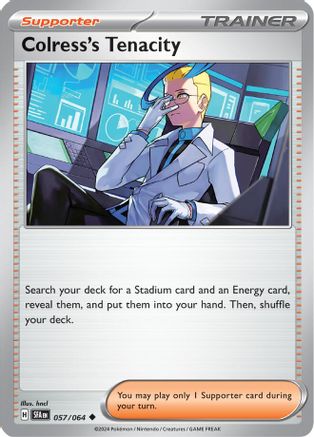 Colress's Tenacity 057/064 - Reverse Holofoil SV Shrouded Fable - Uncommon