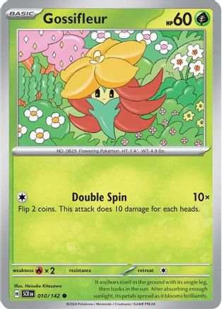 Gossifleur 010/142 - Reverse Holofoil SV07 Stellar Crown - Common