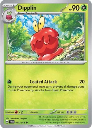 Dipplin 013/142 - Reverse Holofoil SV07 Stellar Crown - Common
