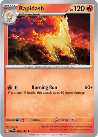 Rapidash 020/142 SV07 Stellar Crown - Uncommon