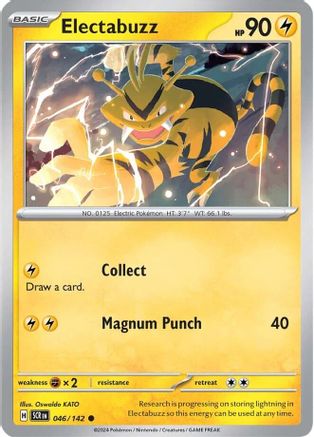 Electabuzz 046/142 - Reverse Holofoil SV07 Stellar Crown - Common