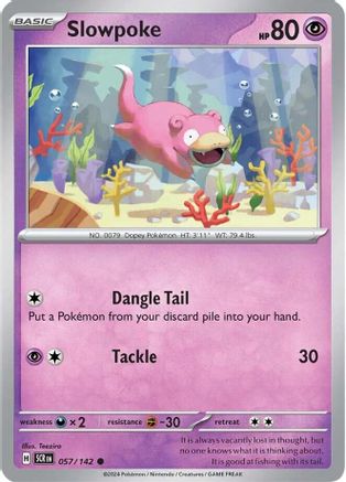 Slowpoke 057/142 SV07 Stellar Crown - Common