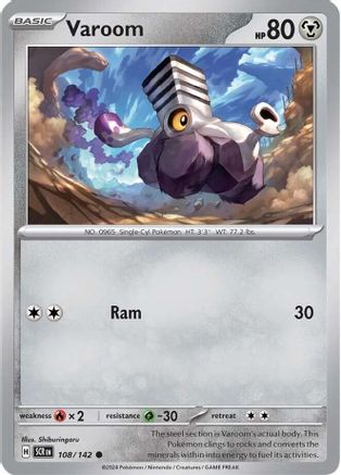 Varoom 108/142 - Reverse Holofoil SV07 Stellar Crown - Common