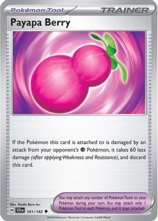 Payapa Berry 141/142 - Reverse Holofoil SV07 Stellar Crown - Uncommon