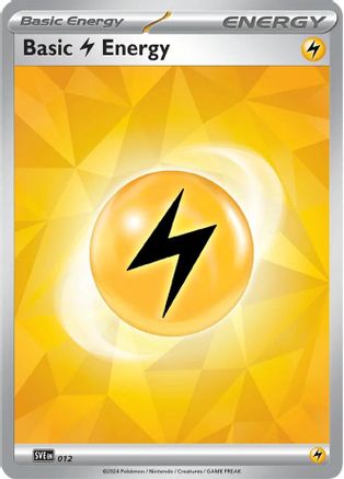 Basic Lightning Energy 012 - Holofoil SVE Scarlet & Violet Energies - Common