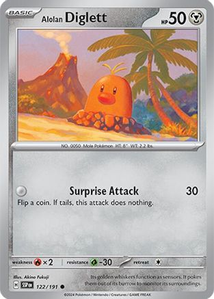 Alolan Diglett 122/191 SV08 Surging Sparks - Common