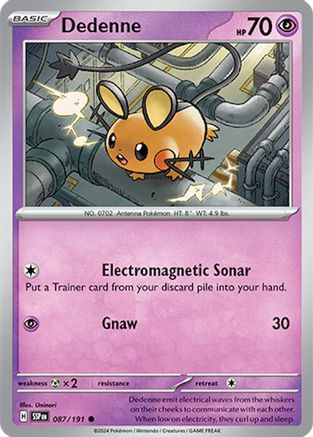 Dedenne 087/191 SV08 Surging Sparks - Common