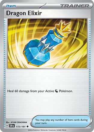 Dragon Elixir 172/191 - Reverse Holofoil SV08 Surging Sparks - Uncommon