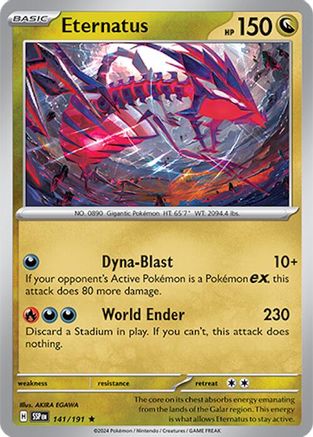 Eternatus 141/191 - Holofoil SV08 Surging Sparks - Rare