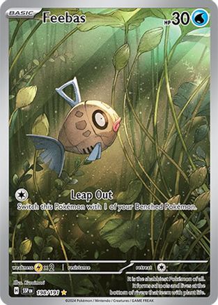Feebas 198/191 - Holofoil SV08 Surging Sparks - Illustration Rare