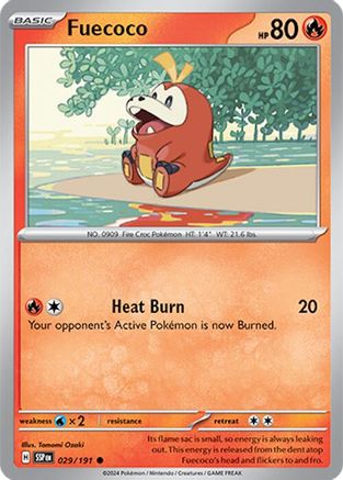 Fuecoco 029/191 SV08 Surging Sparks - Common