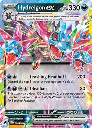 Hydreigon ex 119/191 - Holofoil SV08 Surging Sparks - Double Rare