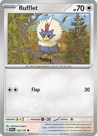 Rufflet 152/191 SV08 Surging Sparks - Common