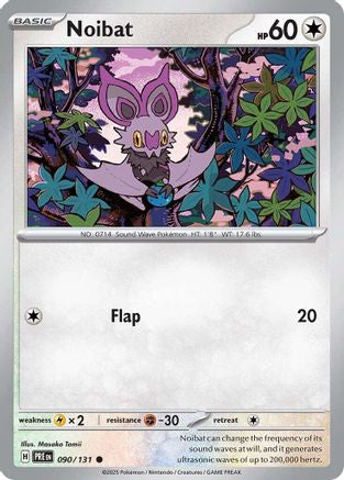 Noibat 090/131 - Reverse Holofoil SV Prismatic Evolutions - Common