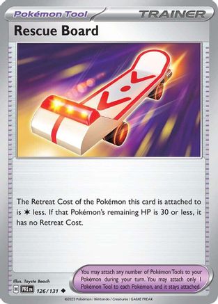 Rescue Board 126/131 SV Prismatic Evolutions - Uncommon