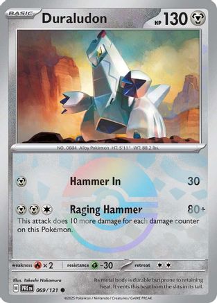 Duraludon (Poke Ball Pattern) 069/131 - Holofoil SV Prismatic Evolutions - Common