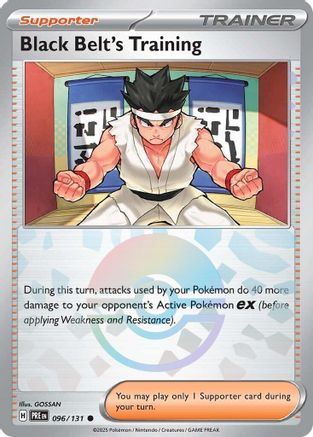 Black Belt's Training 096/131 - Holofoil SV Prismatic Evolutions - Common