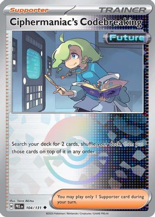 Ciphermaniac's Codebreaking (Poke Ball Pattern) 104/131 - Holofoil SV Prismatic Evolutions - Uncommon