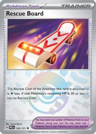 Rescue Board (Poke Ball Pattern) 126/131 - Holofoil SV Prismatic Evolutions - Uncommon