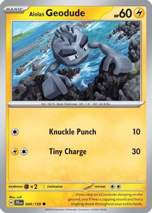 Alolan Geodude 044/159 SV09 Journey Together - Common