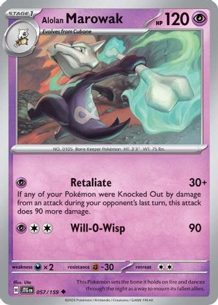 Alolan Marowak 057/159 SV09 Journey Together - Uncommon