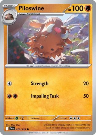 Piloswine 078/159 SV09 Journey Together - Common