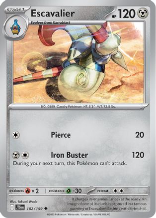 Escavalier 102/159 SV09 Journey Together - Uncommon