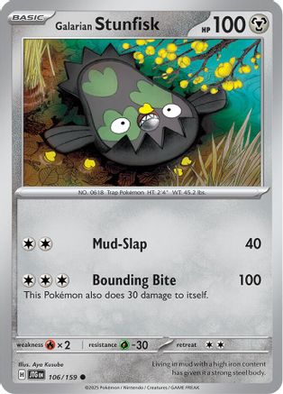 Galarian Stunfisk 106/159 SV09 Journey Together - Common