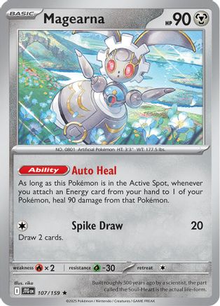 Magearna 107/159 - Holofoil SV09 Journey Together - Rare