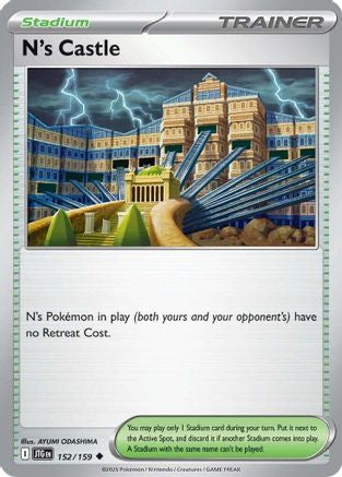 N's Castle 152/159 - Reverse Holofoil SV09 Journey Together - Uncommon