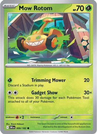 Mow Rotom 009/182 SV10 Destined Rivals - Common