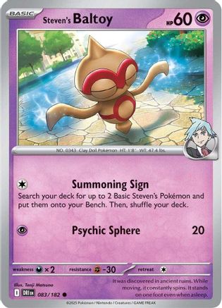 Steven's Baltoy 083/182 SV10 Destined Rivals - Common