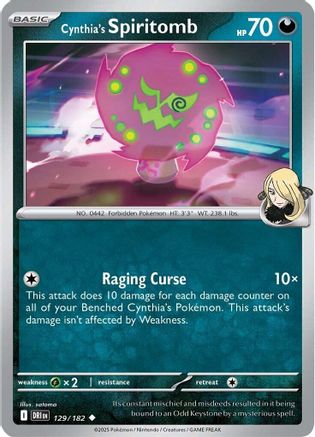 Cynthia's Spiritomb 129/182 SV10 Destined Rivals - Uncommon