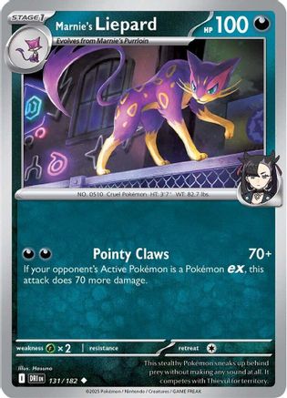 Marnie's Liepard 131/182 SV10 Destined Rivals - Uncommon