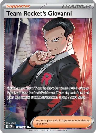 Team Rocket's Giovanni 225/182 - Holofoil SV10 Destined Rivals - Ultra Rare
