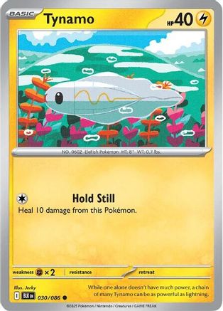 Tynamo 030/086 - Reverse Holofoil SV Black Bolt - Common