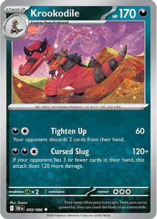 Krookodile 059/086 SV Black Bolt - Uncommon