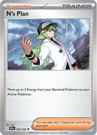 N's Plan 083/086 - Reverse Holofoil SV Black Bolt - Uncommon