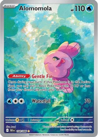 Alomomola 108/086 - Holofoil SV Black Bolt - Illustration Rare