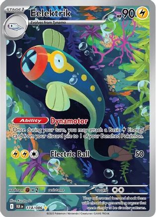 Eelektrik 114/086 - Holofoil SV Black Bolt - Illustration Rare