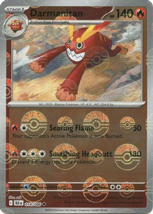 Darmanitan (Poke Ball Pattern) 014/086 - Holofoil SV Black Bolt - Uncommon