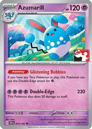 Azumarill 074 Prize Pack Series Cards - Uncommon