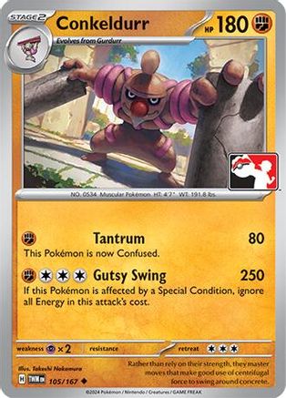 Conkeldurr 105 - Holofoil Prize Pack Series Cards - Uncommon