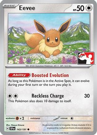 Eevee 143 - Holofoil Prize Pack Series Cards - Common