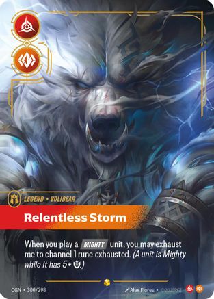 Volibear - Relentless Storm (Overnumbered) 300/298 - Foil Origins - Overnumbered