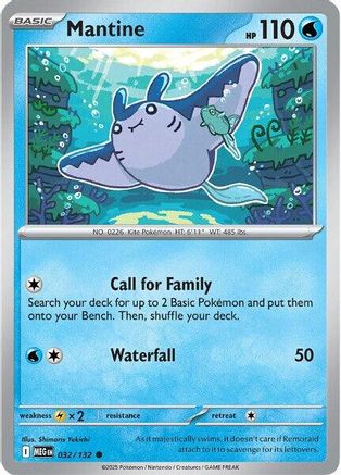 Mantine 032 - Reverse Holofoil ME01 Mega Evolution - Common