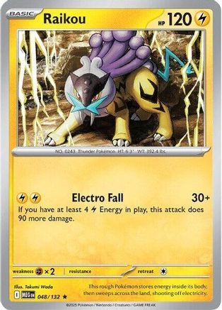 Raikou 048 - Holofoil ME01 Mega Evolution - Rare